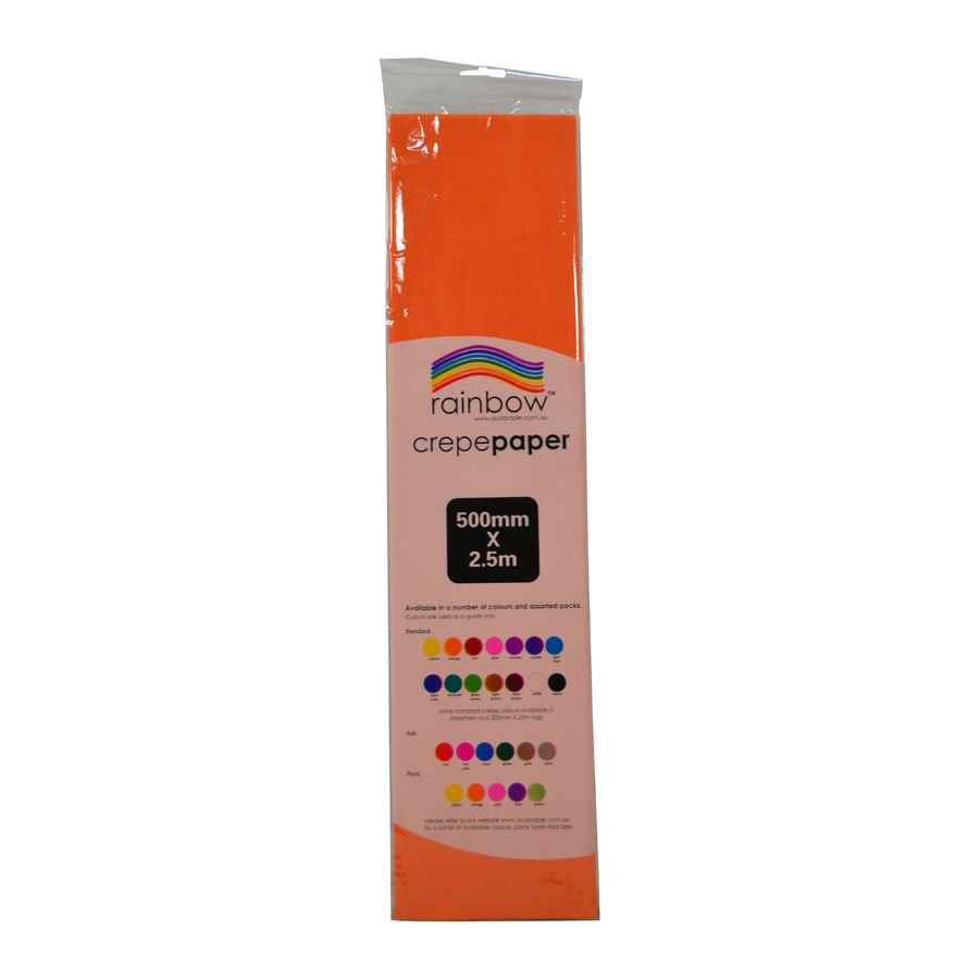 COS Rainbow Crepe Paper 500mm x 2.5m