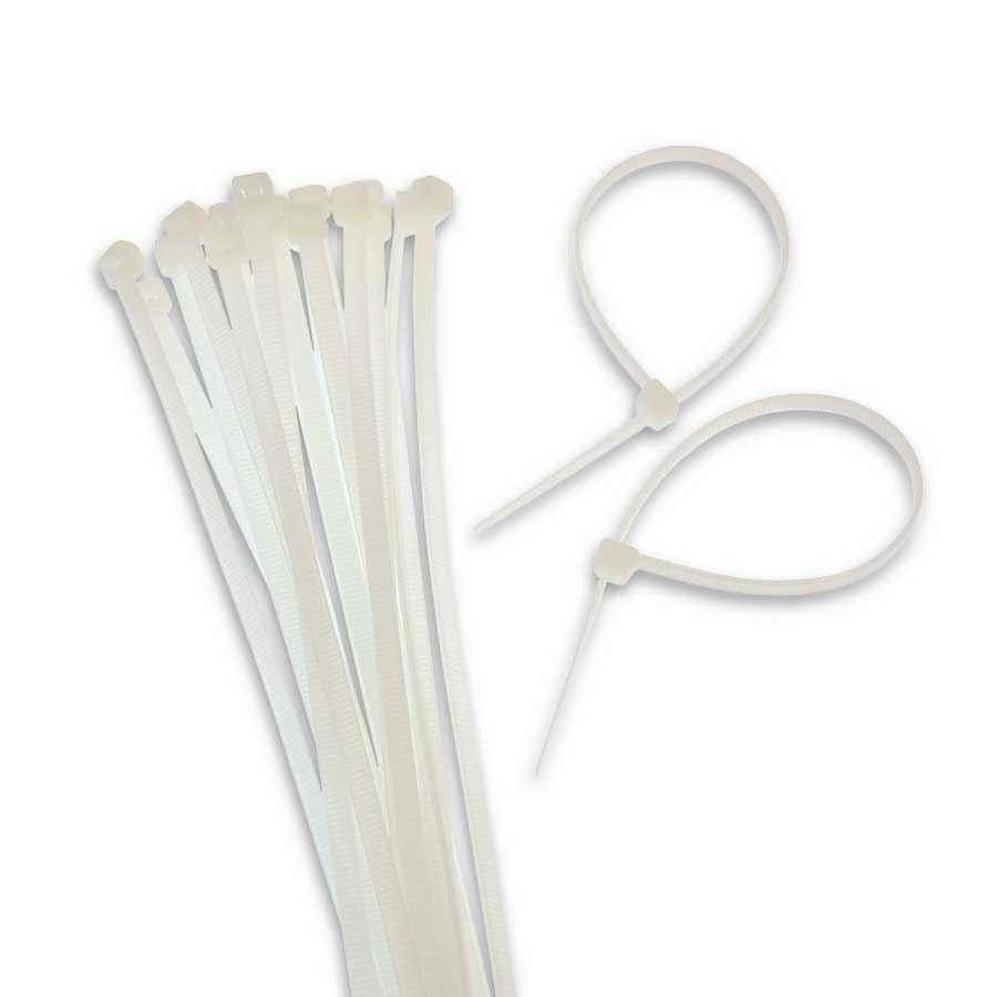 COS COMPUTER CABLE TIES 200MM X 4.5MM NATURAL PKT100