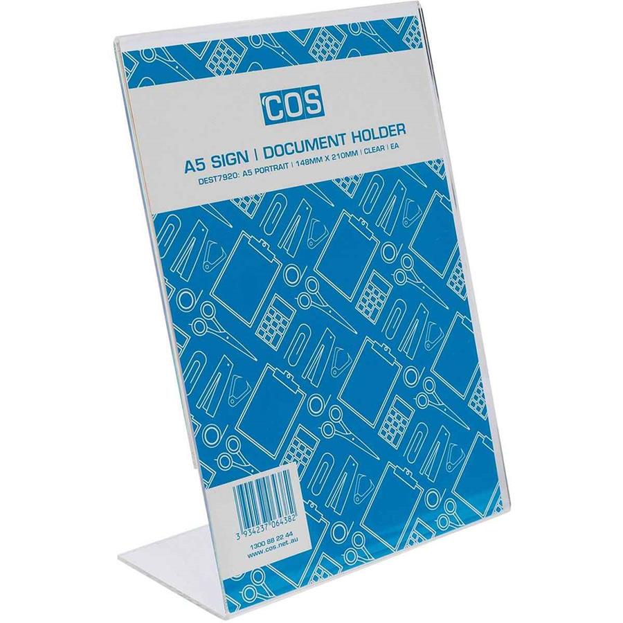 Menu Sign Holder A5 Portrait Single