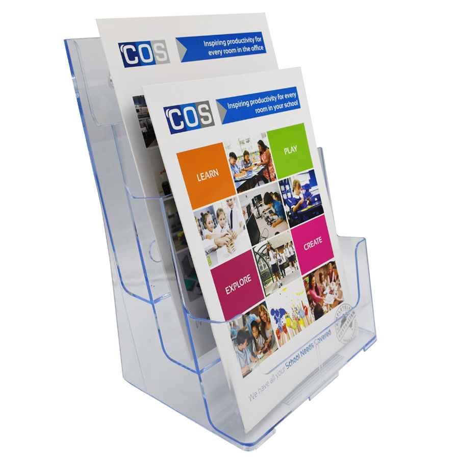Brochure Holder A4 3 Tier 3 Pocket