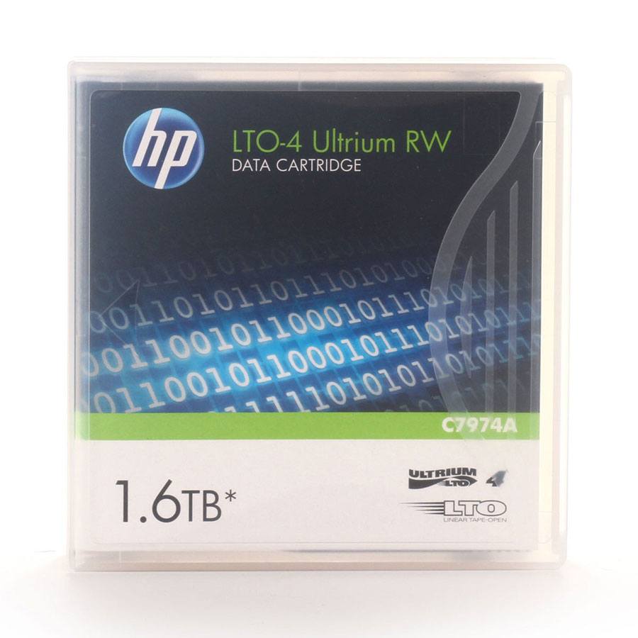 Lto Tape Drive HP LTO4 Ultrium 1.6 TB RW Data Cartridge - C7974A