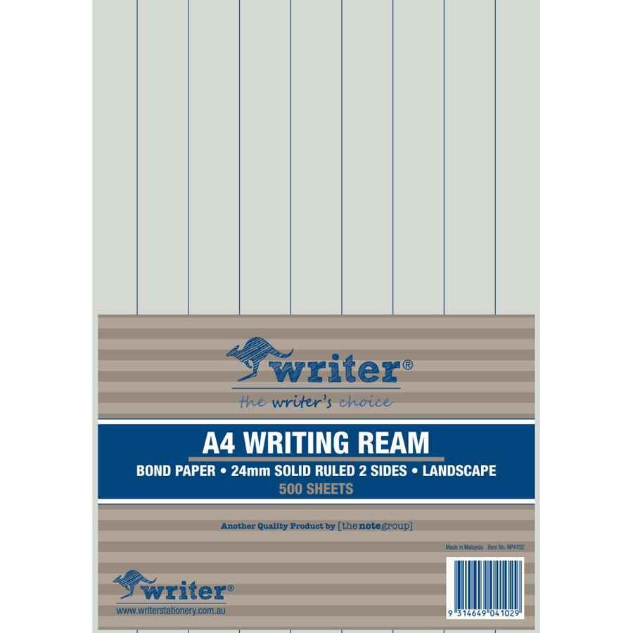 COS Exam Writing Paper Ream A4 24mm L/Scape