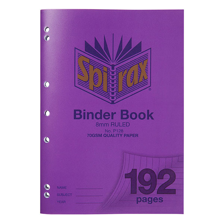 COS EXERCISE BINDER BOOK P128 PURP A4 192PG 8MM