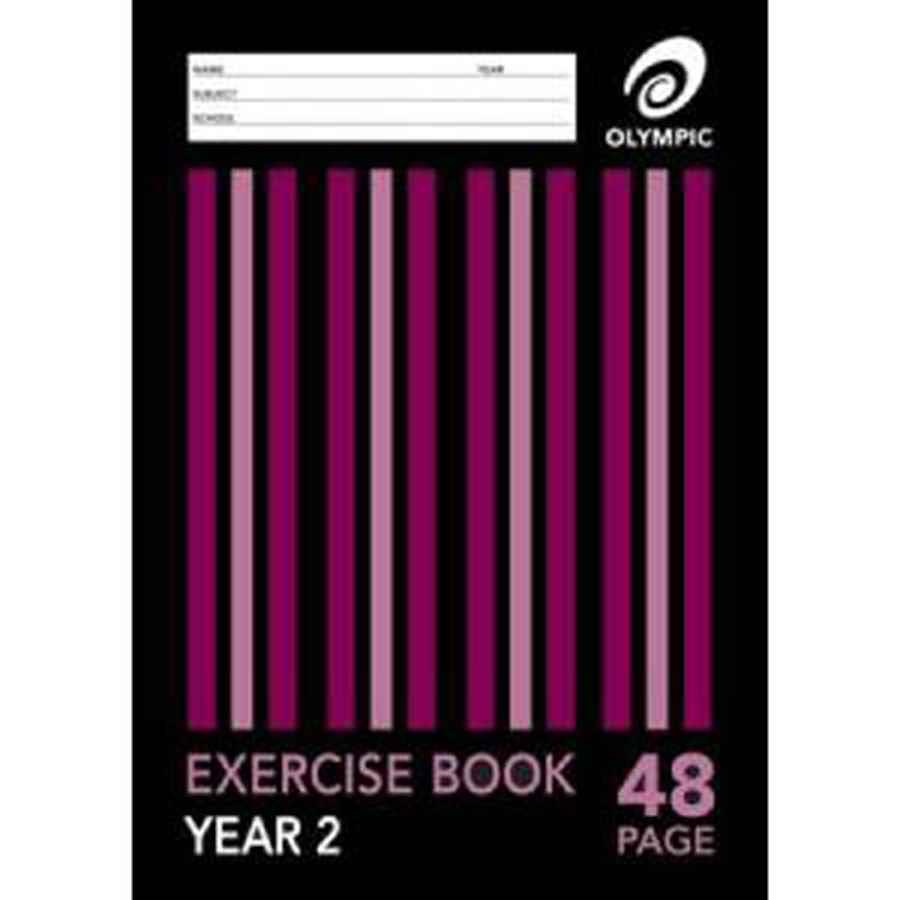 COS EXERCISE BOOK OLYMPIC A4 48PG QLD YR2 EY24 EA