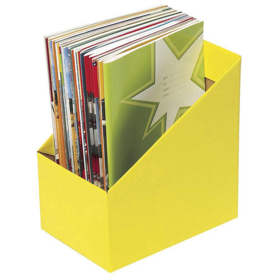 COS FILE MAGAZINE HOLDER MARBIG BOOK BOX LRG YLW PKT5*