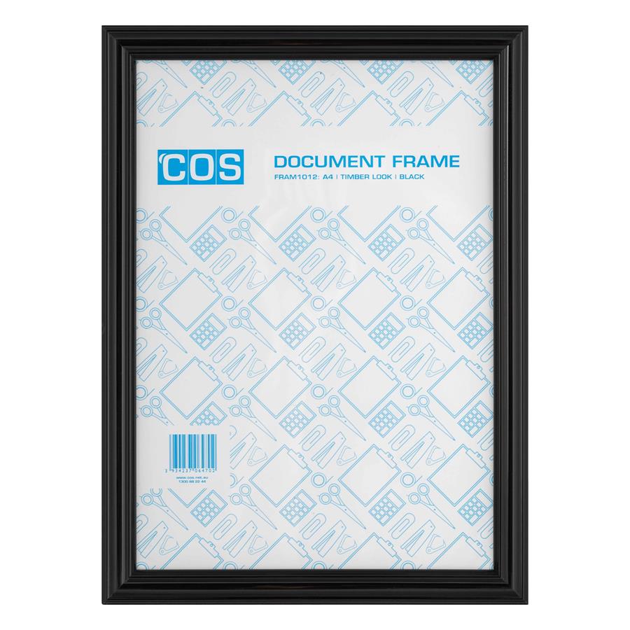 COS A4 Timber Look Certificate Frame