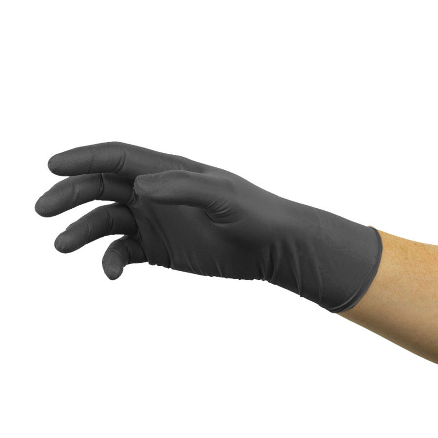 COS GLOVES NITRILE MICROFLEX 93852 LRG BLACK BX100