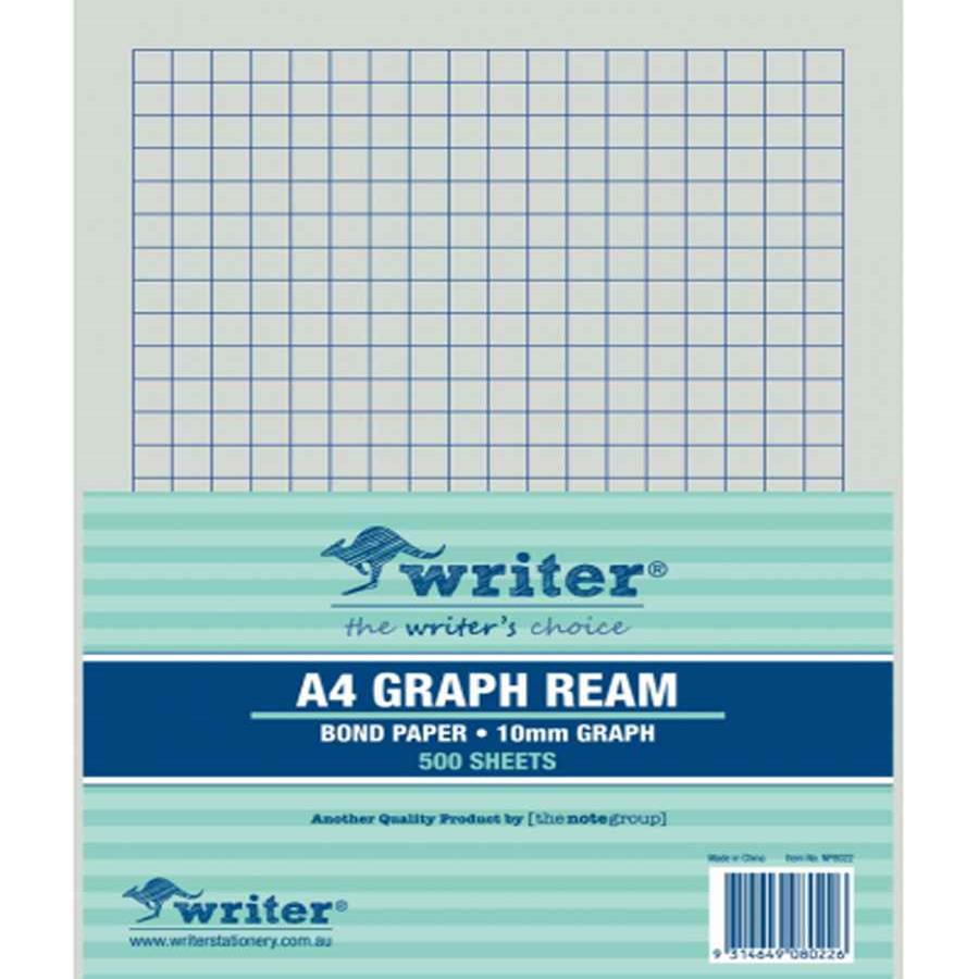 Graph Paper Ream A4 10mm Grid Portrait GRAP7012 COS Complete
