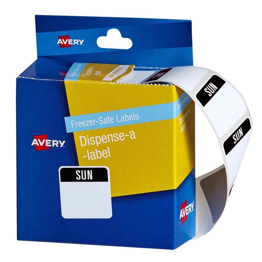 COS LABELS DISP PACK FREEZER SAFE 24MM SUNDAY BOX100 cos-labels-disp-pack-freezer-safe-24mm-sunday-box100