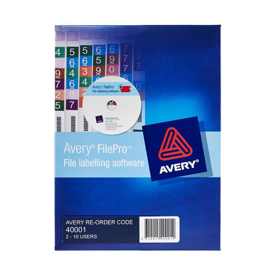 COS Avery FilePro Label Software 210 Users