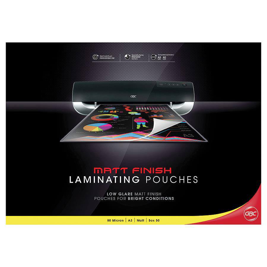 COS LAMINATING POUCHES A3 80MIC GBC IBICO MATT PKT50*