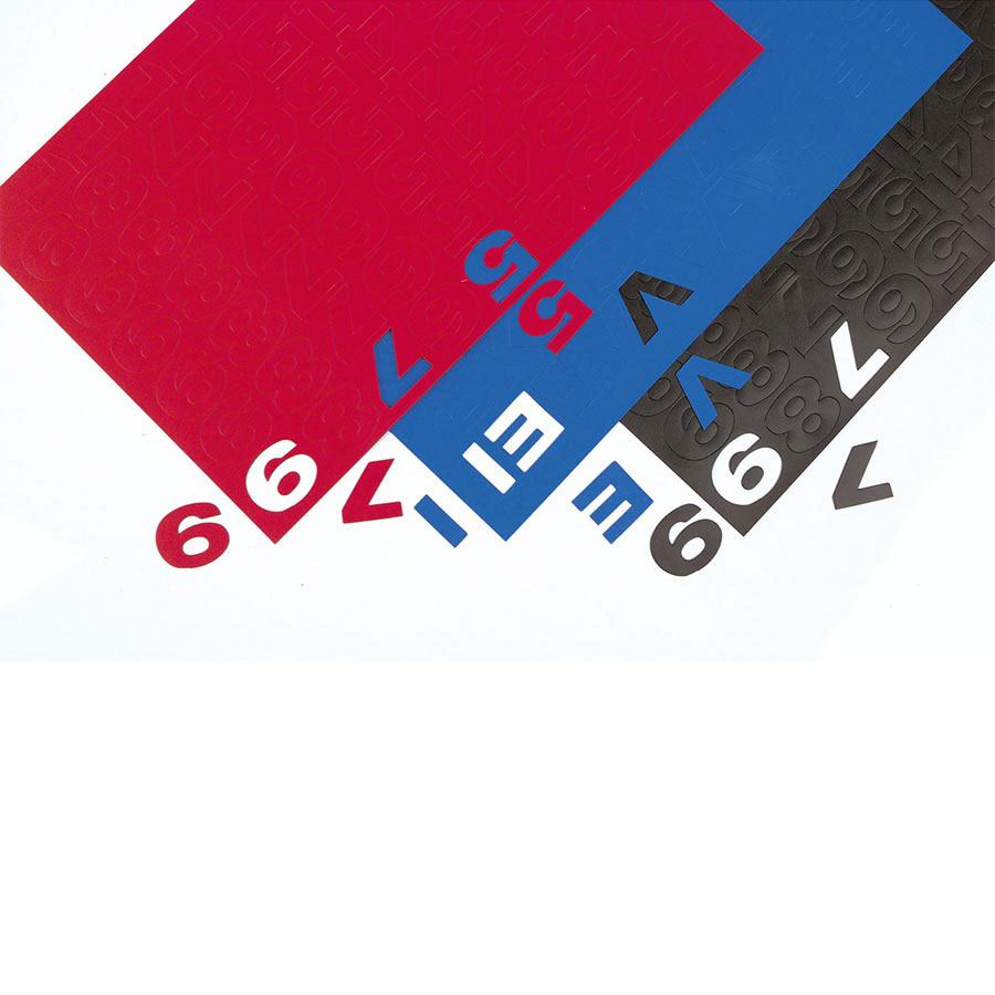 COS LETTERS 25MM A4 SHEET BLACK*