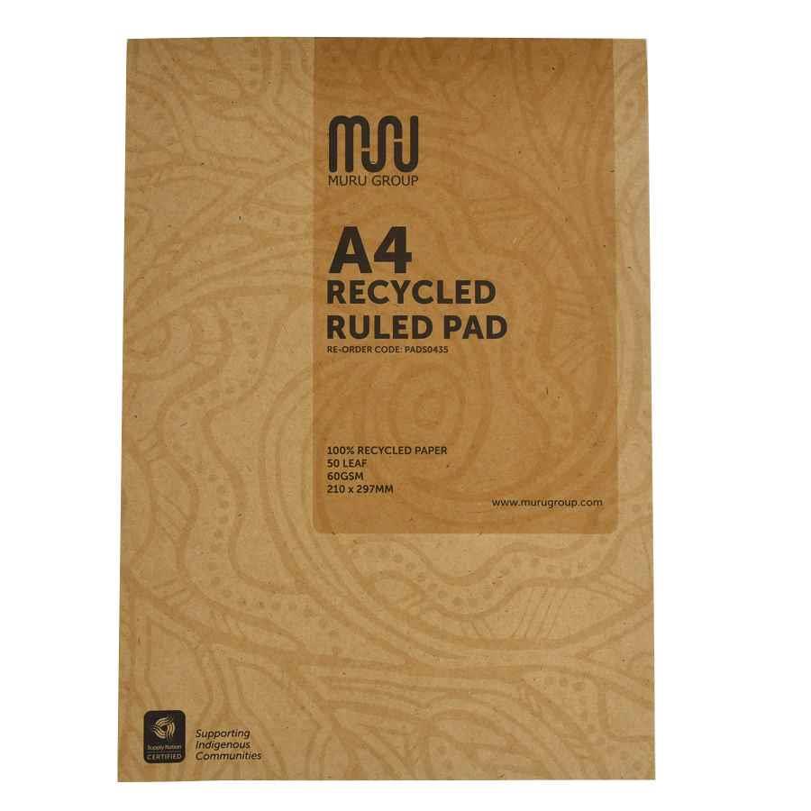 COS Muru Ruled Pad A4 Recycled 50 Sheets