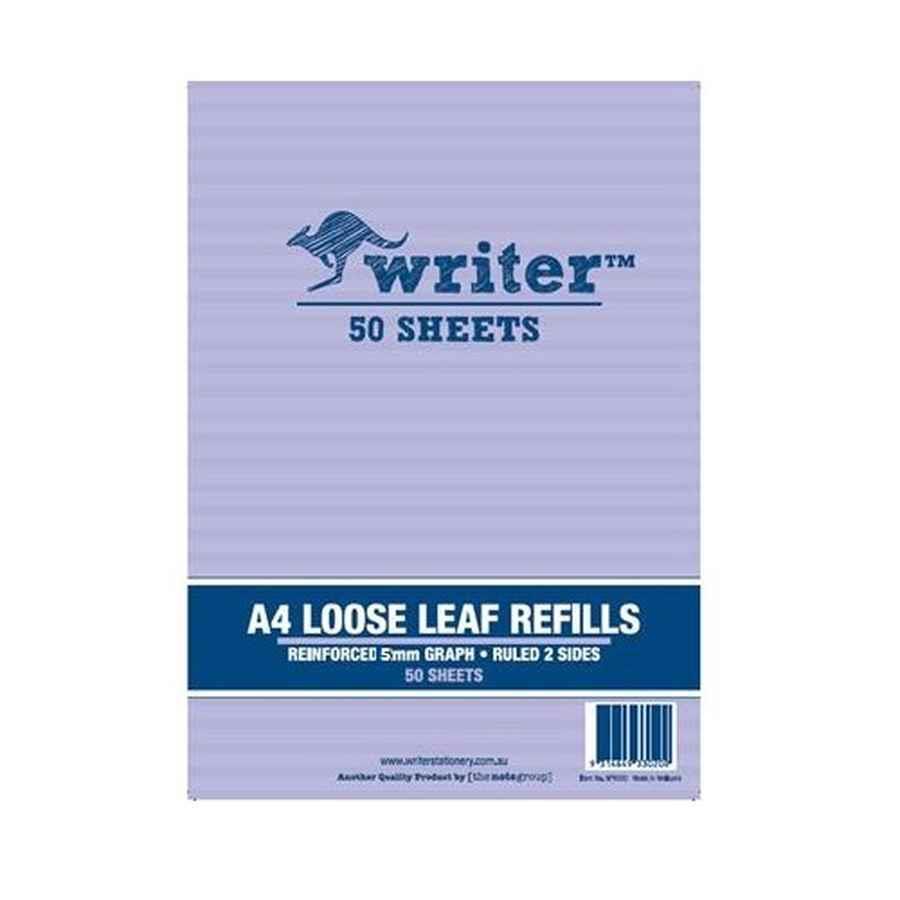 COS Paper Refills A4 5mm Grid 7 Holes Reinf