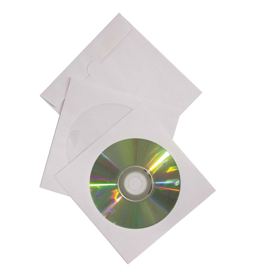 CDDVD Storage Pocket Envelopes Box50 POCK4005 COS Complete Office Supplies