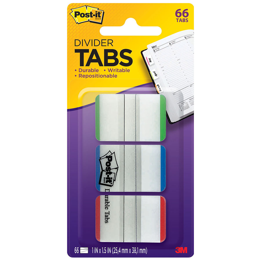 COS Postit Durable Index Tabs 686LGBR
