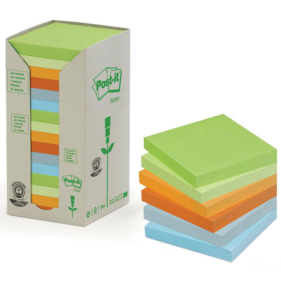 COS Postit Notes 654 Recycled Tower 76x76mm
