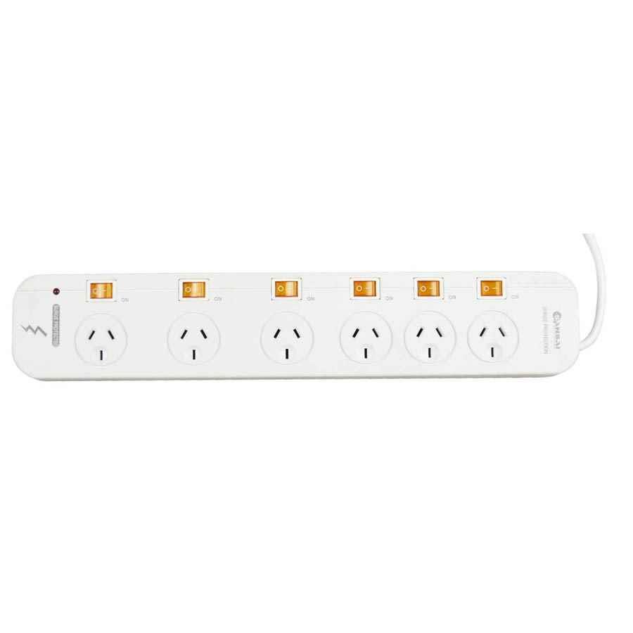 COS 6 Outlet Individual Switch Power Board