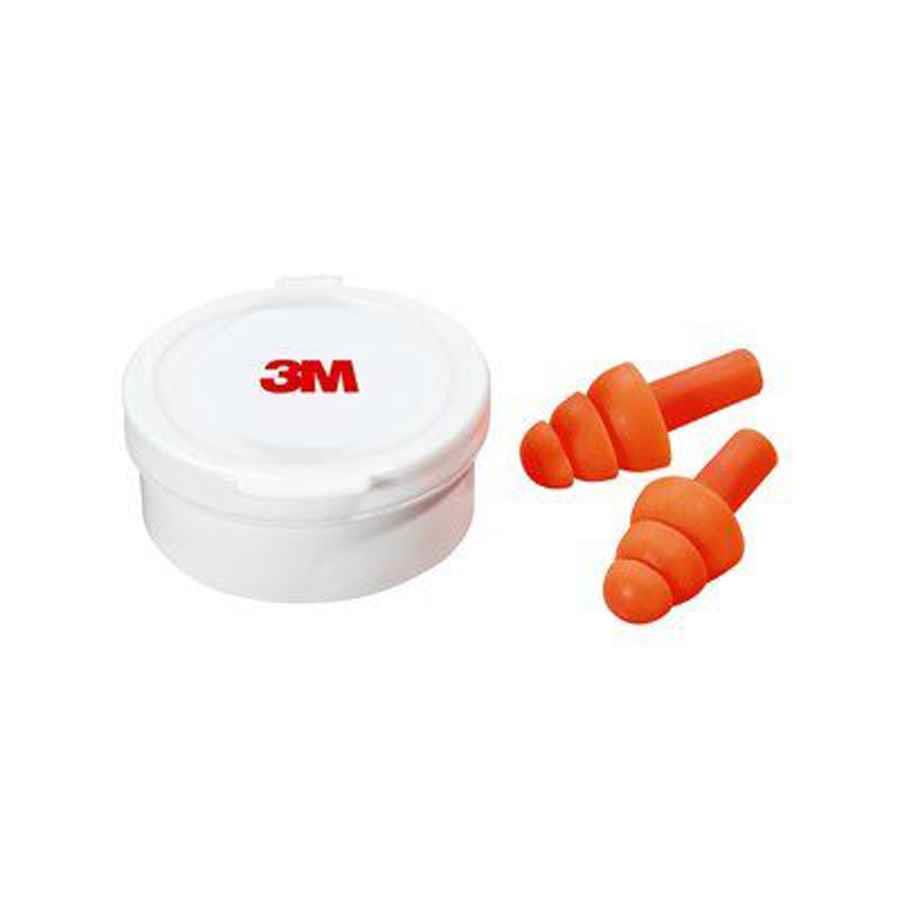 COS SAFETY EAR PLUGS 3M REUSABLE + STORAGE CASE