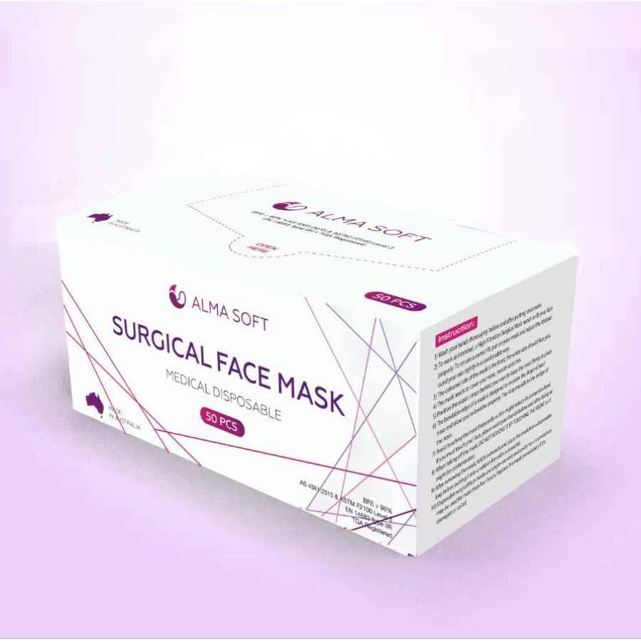 Softmed Surgical Level 3 Face Mask SAFE2046 COS Complete Office Supplies
