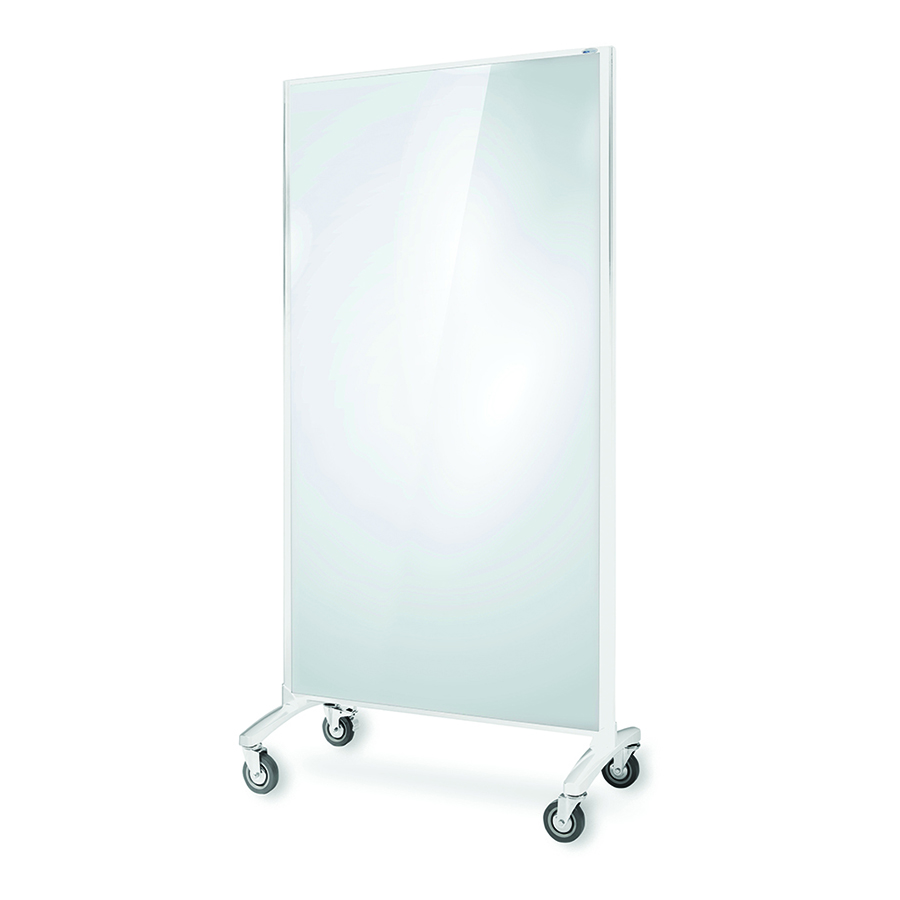 COS Mobile Room Divider Glass/Pinboard Combo