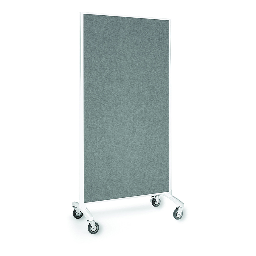 COS Mobile Room Divider Glass/Pinboard Combo