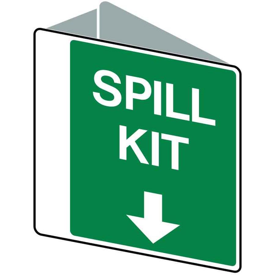 Double Side Spill Kit Sign 225X225 SIGN2305 COS Complete Office Supplies