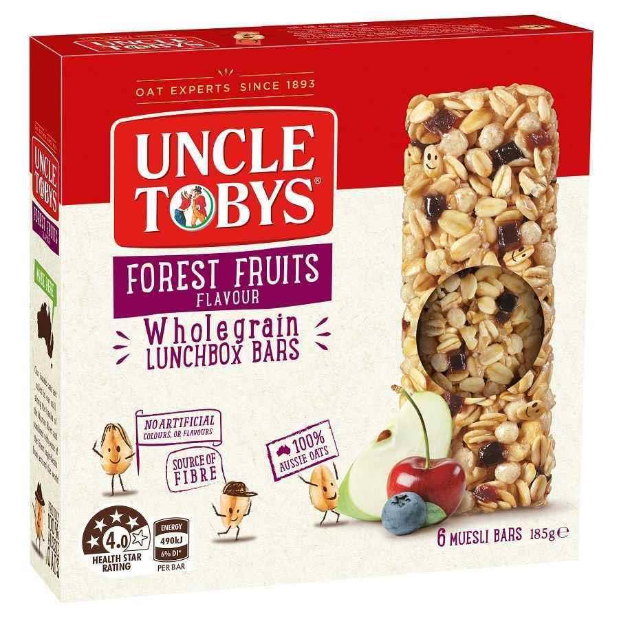COS SNACK BAR UNCLE TOBYS CHEWY MUESLI F/FRUITS PKT6
