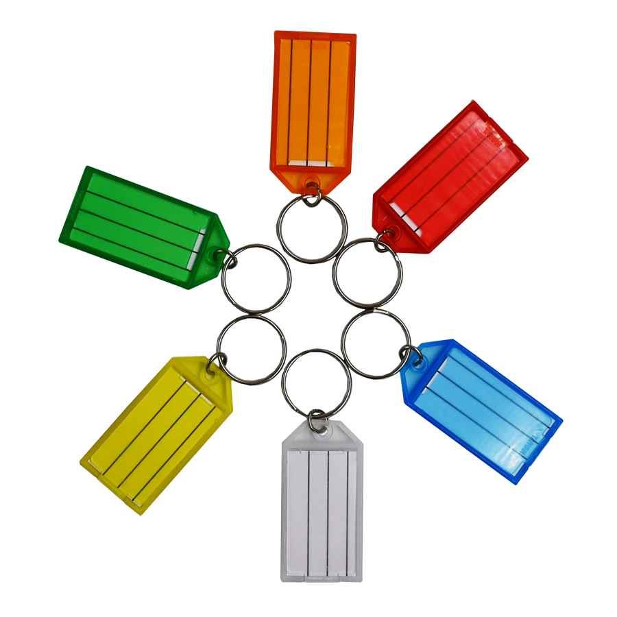 COS Key Tags Assorted Colours Tub 50