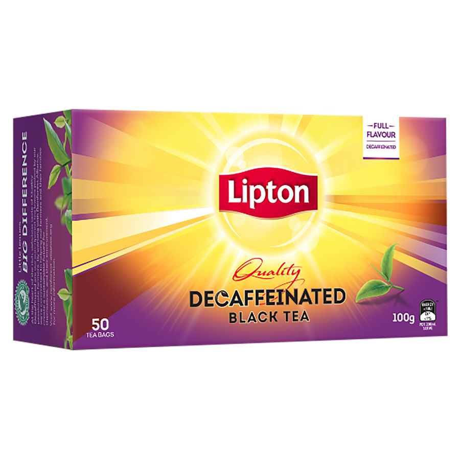COS TEA BAGS LIPTON QUALITY BLACK LABEL DECAF PKT50