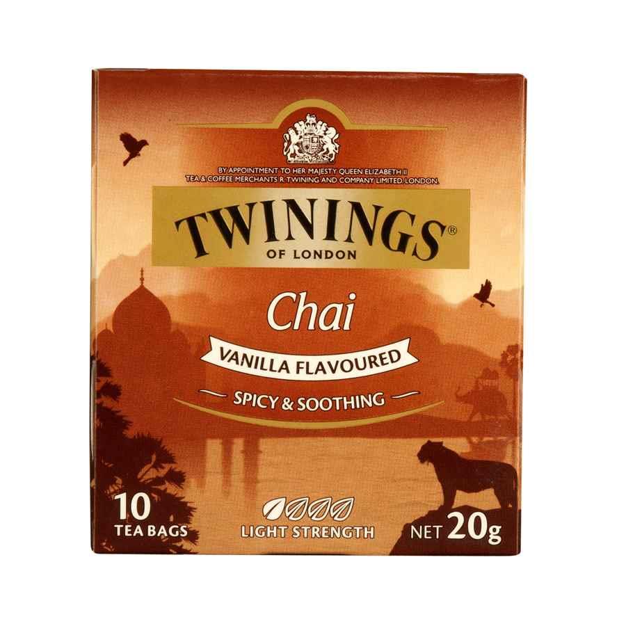 COS TEA BAGS TWININGS HERBAL CHAI VANILLA TEA PKT10