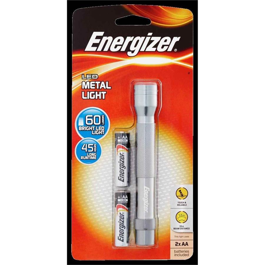 COS TORCH ENERGIZER LCM2AA LED METAL FLASHLIGHT