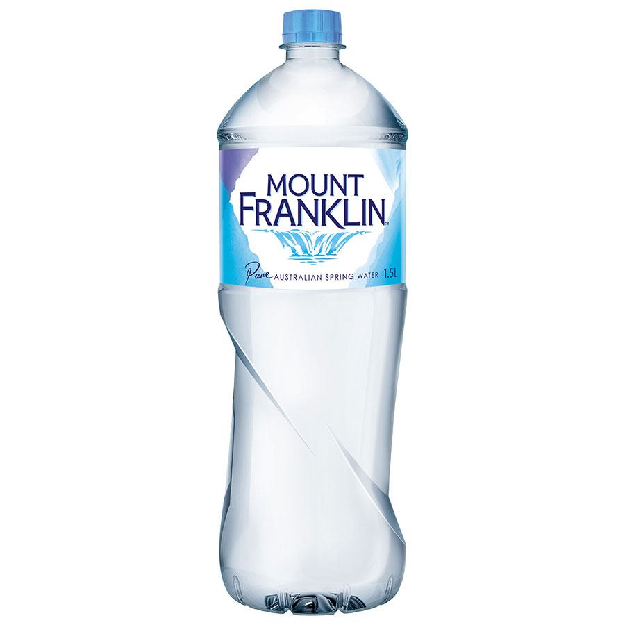 COS DRINK SPRING WATER MOUNT FRANKLIN PET BTL 1.5L CT*