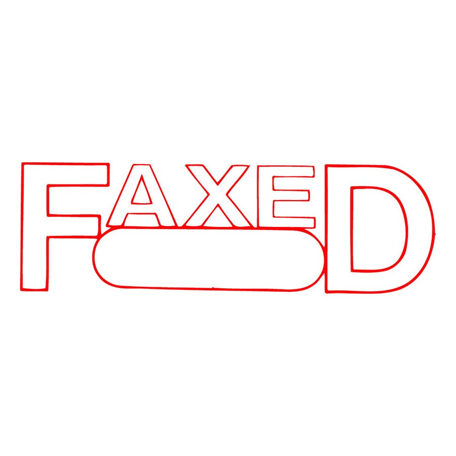 COS Xstamper Stamp *FAXED* Date Space