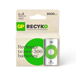 GP Recyko Rechargeable D Battery