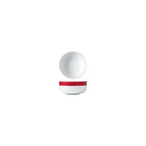 MAXADURA WHITE/RED STACKABLE BOWL 270ML
