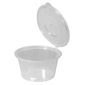 Capri Round Container w Hinged Lid 100ML