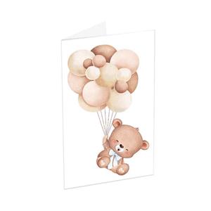 Mini "Bear/Balloon" Blank Card