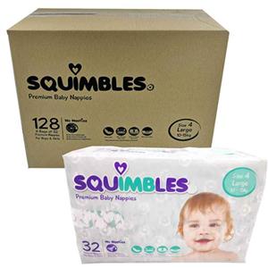 Squimbles Premium Nappies S-4 L 10-15Kg