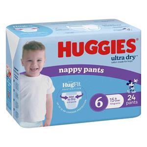 Huggies Ultra Nappy Pants Boys Size 6