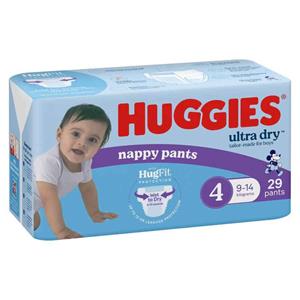 Huggies Ultra Nappy Pants Boy Size 4