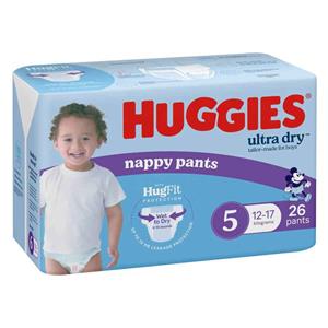 Huggies Ultra Nappy Pants Boys Size 5