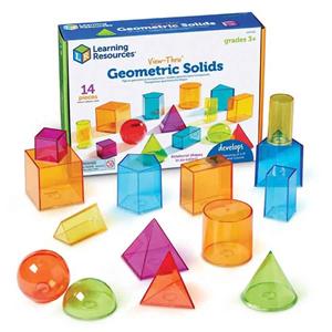 Transparent Geometric Shapes 14pcs