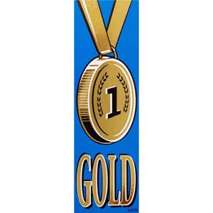 Self-Adhesive Vinyl Medal Ribbons Gold 