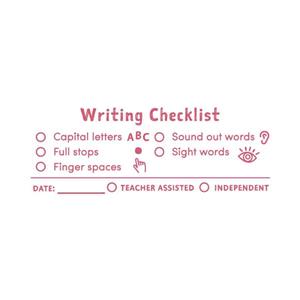 Early Years Writing Checklist Stamp