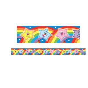 Stars with Rainbows Large Borders Pack12