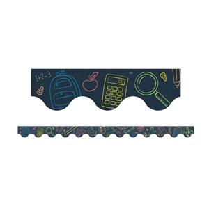 Scalloped Borders School Tools