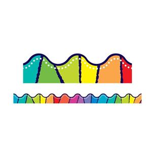 Scalloped Borders Magnetic RainbowStripe