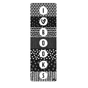 Bookmarks Black & White Pk35