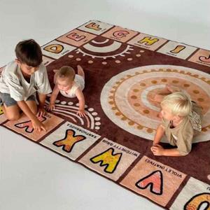 Aboriginal Design Alphabet Rug